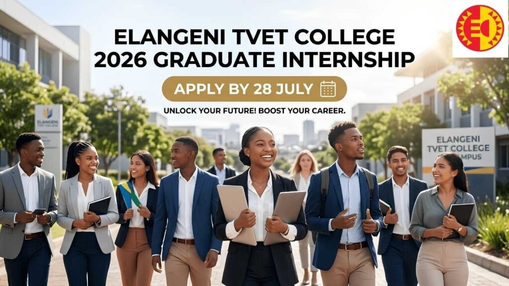 Elangeni TVET College Internship 2026 | Graduate Jobs R6000 Monthly Stipend Apply Now Careers