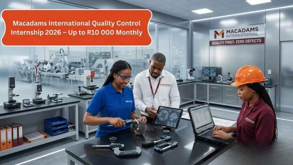 Quality Control Internship 2026 | Pays R6,000–R10,000 Monthly | Grade 12 & Diploma Apply